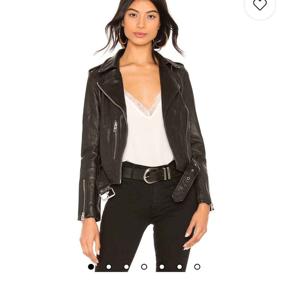 All Saints Black Leather Jacket